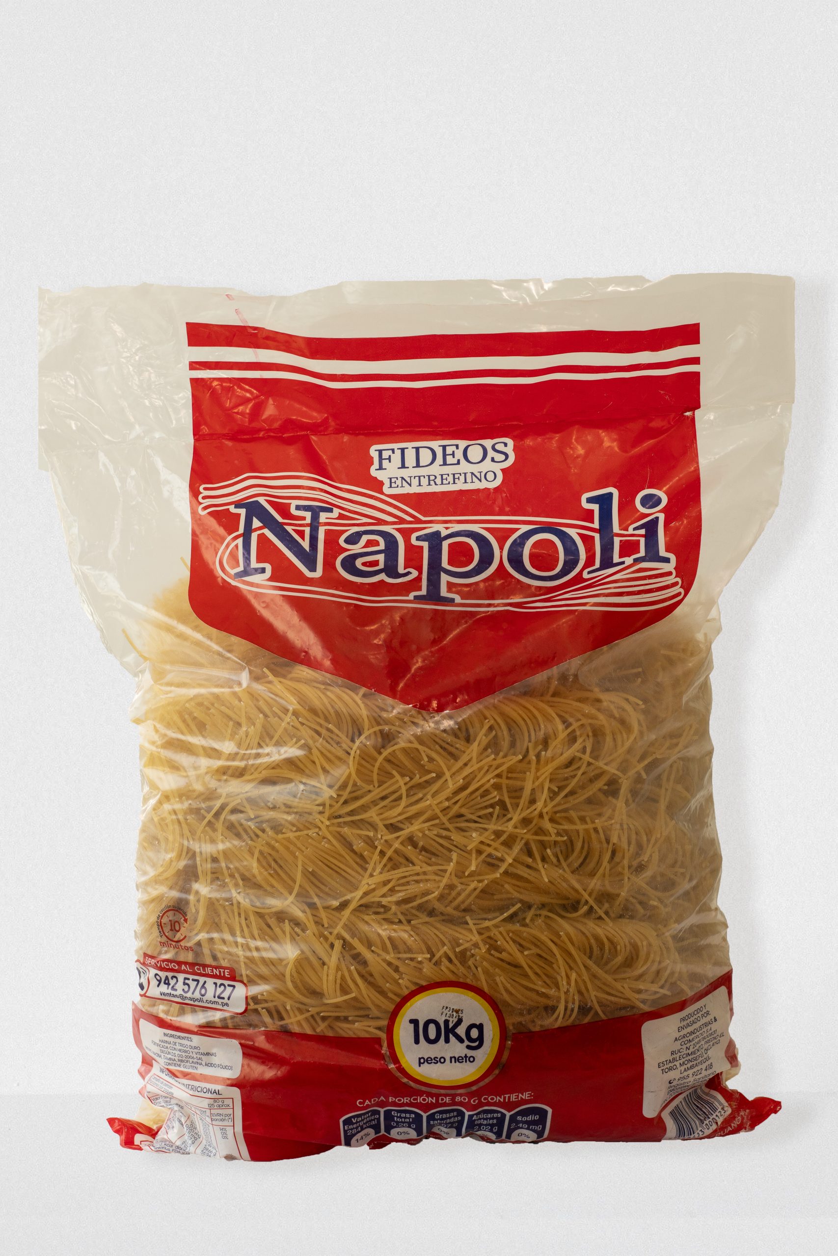 Envase de bolsa plástica Napoli